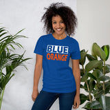 BLUE and ORANGE Short-Sleeve Unisex T-Shirt