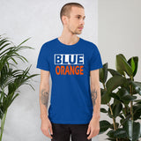 BLUE and ORANGE Short-Sleeve Unisex T-Shirt