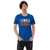 BLUE and ORANGE Short-Sleeve Unisex T-Shirt