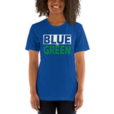 BLUE and GREEN Short-Sleeve Unisex T-Shirt
