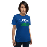 BLUE and GREEN Short-Sleeve Unisex T-Shirt