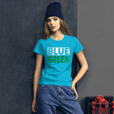 BLUE and GREEN Women's short sleeve t-shirt