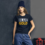 BLUE and GOLD Women's short sleeve t-shirt