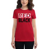 RED and BLACK Women's short sleeve t-shirt