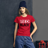 RED and BLACK Women's short sleeve t-shirt